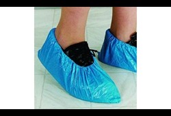 Couvre-chaussures bleus PE - 10x10 pcs